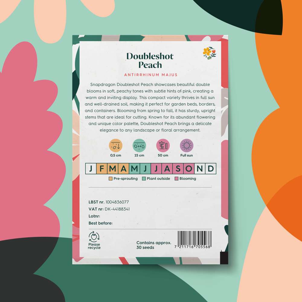 Løvemund 'Doubleshot Peach' (frø)